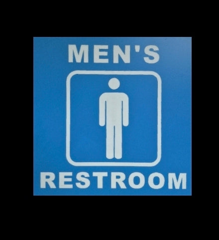 MEN'S RESTROOM sign