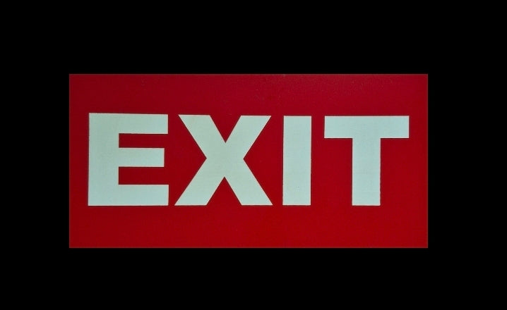 EXIT sign