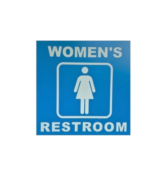 WOMEN'S RESTROOM sign