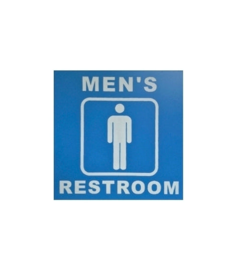 MEN'S RESTROOM sign